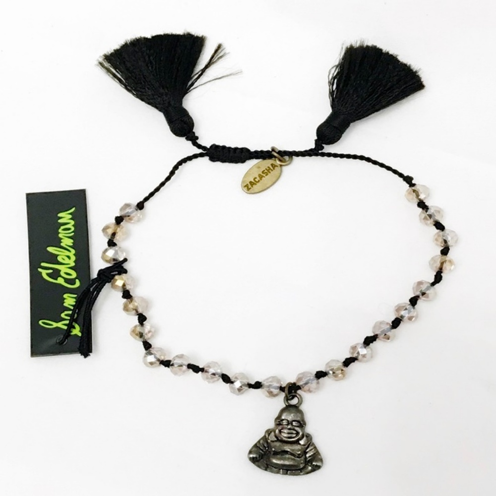 Zacasha Hand Beaded Crystal Buddah Bracelet NEW
